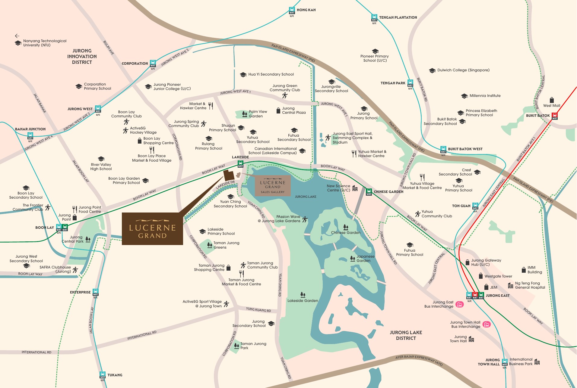 Lucerne Grand Location Map