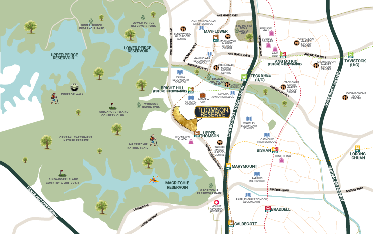 Thomson Reserve Location Map